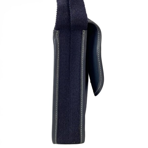 Auth HERMES Buenaventura Mini - Blue Indigo Toile Officier Veau Barenia None - Picture 5 of 15